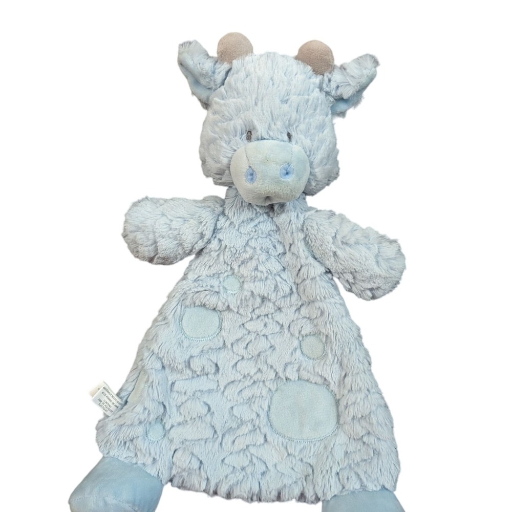 Demdaco Blue Giraffe Plush Lovey Stuffed Animal Polka Dot 2021 14"' 5004701270
